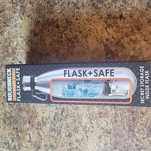 Flask with secret bottom storage